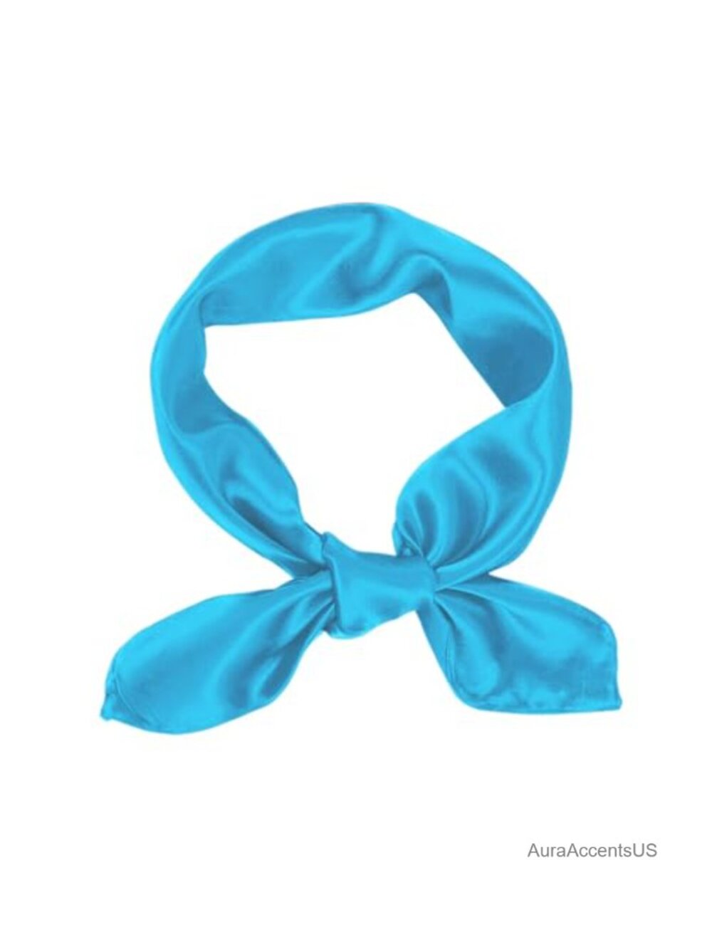 Polyester Satin Square Scarf 23.62" Neck Head Wrap